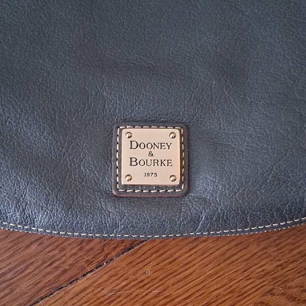 Dooney & Bourke Olive Leather Crescent Shoulder Bag - Picture 2 of 8